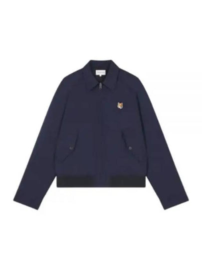 Harrington Zip-Up Jacket Navy - MAISON KITSUNE - BALAAN 2