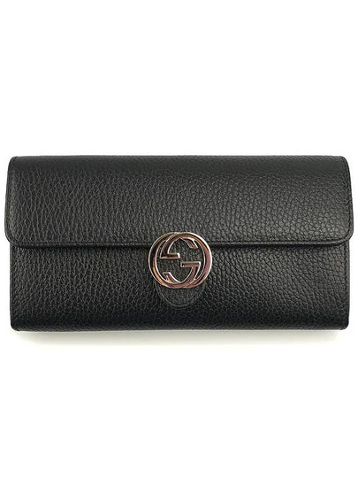 GG Interlocking Long Wallet Black - GUCCI - BALAAN 2