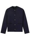 Men's Stevie Cardigan Dark Navy - A.P.C. - BALAAN 2