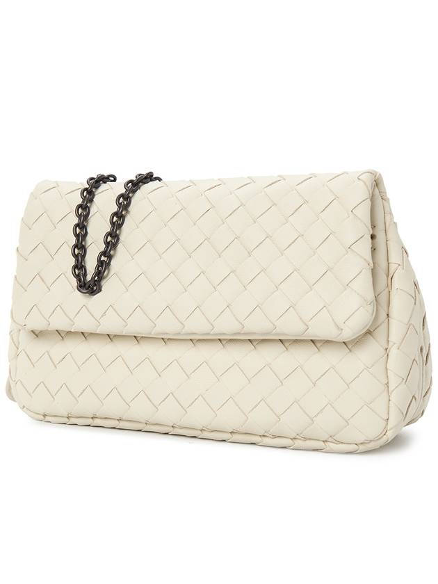 Intrecciato Nappa Chain Mini Shoulder Bag White - BOTTEGA VENETA - BALAAN 3