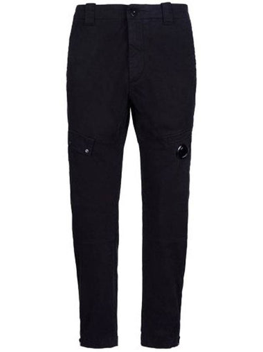 Lens Wappen Zipper Cargo Track Pants Black - CP COMPANY - BALAAN 1