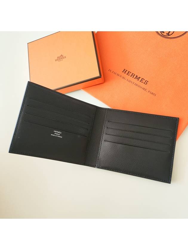 Citizen Twill Card Wallet Black Beige - HERMES - BALAAN 4