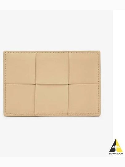 Intrecciato Leather Card Wallet Porridge - BOTTEGA VENETA - BALAAN 2