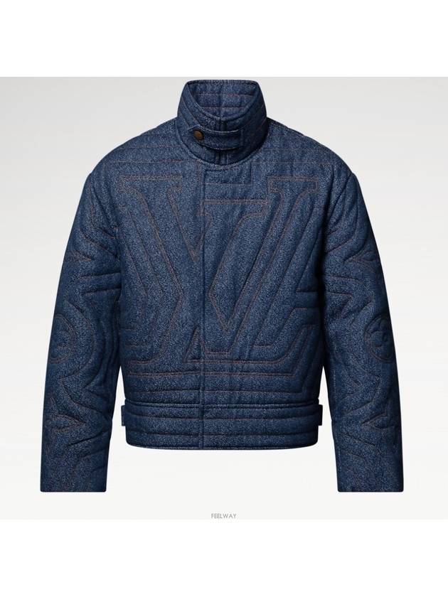 1AGIMY quilted denim jacket - LOUIS VUITTON - BALAAN 2