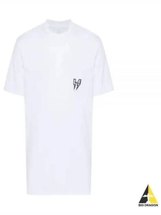 Thunderbolt Short Sleeve T Shirt White - NEIL BARRETT - BALAAN 2