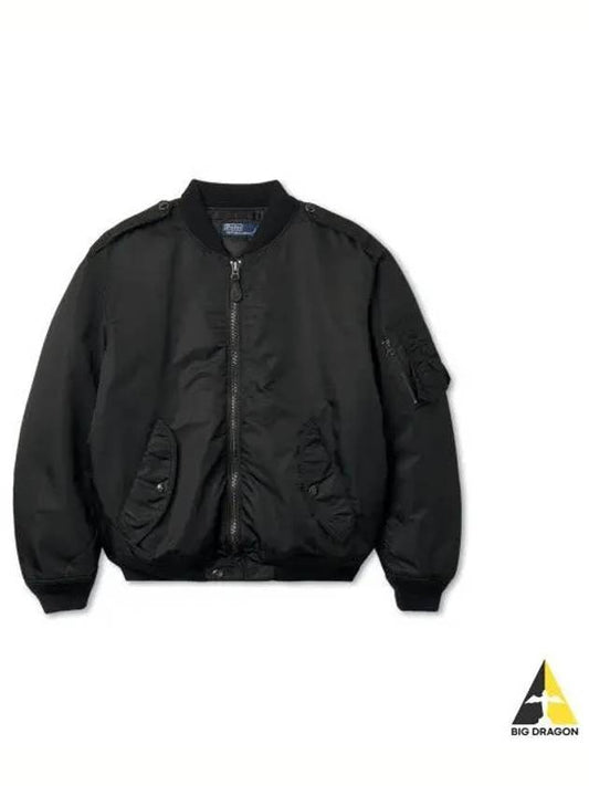 down bomber jacket black - POLO RALPH LAUREN - BALAAN 1