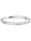 Hyperbola Twist Bangle Bracelet White - SWAROVSKI - BALAAN 2