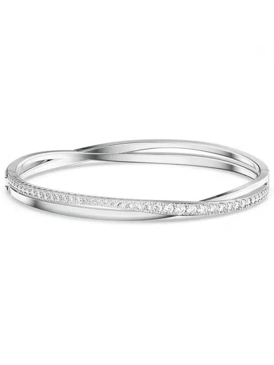 Hyperbola Twist Bangle Bracelet White - SWAROVSKI - BALAAN 2