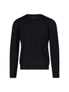 Slim Fit Crew Neck Flexwool Knit Top Black - ZANONE - BALAAN 4