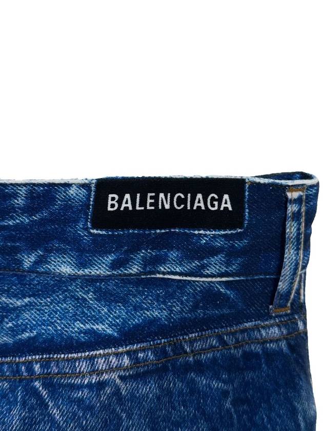 L Men s Crack Effect Trompe Eil Washed Wide Denim Jean Pants - BALENCIAGA - BALAAN 6