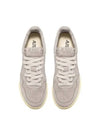 Women's Medalist Goatskin Low Top Sneakers Grey - AUTRY - BALAAN 2