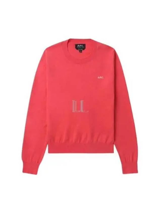 Victoria Embroidery Logo Sweatshirt Pink - A.P.C. - BALAAN 2