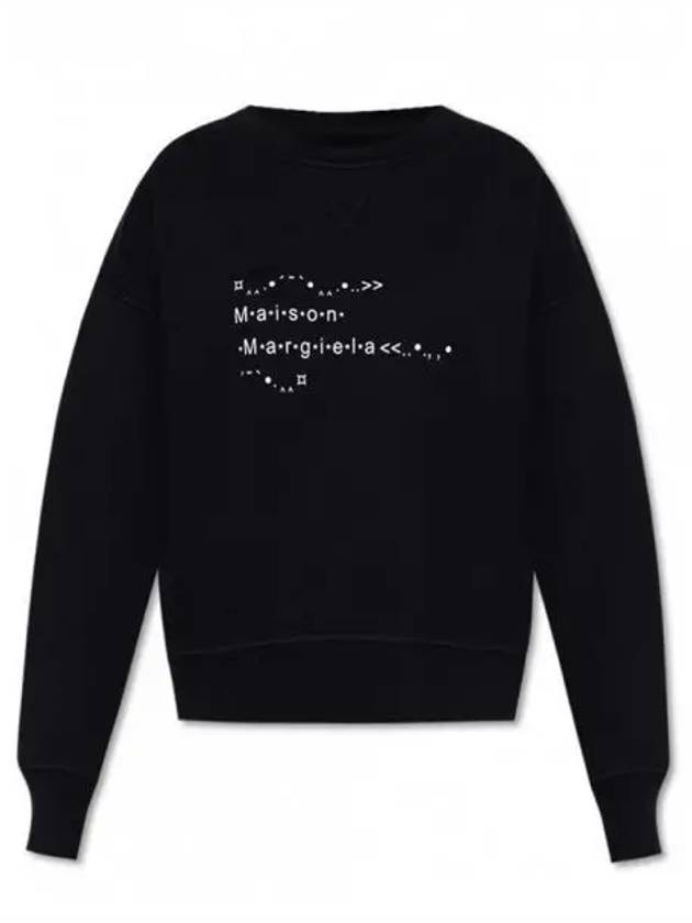 Font Generator Logo Sweatshirt Black - MAISON MARGIELA - BALAAN 2