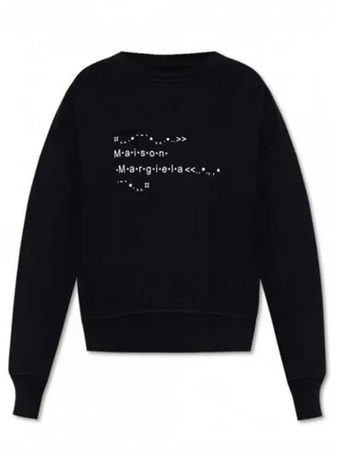 Font Generator Logo Sweatshirt Black - MAISON MARGIELA - BALAAN 1