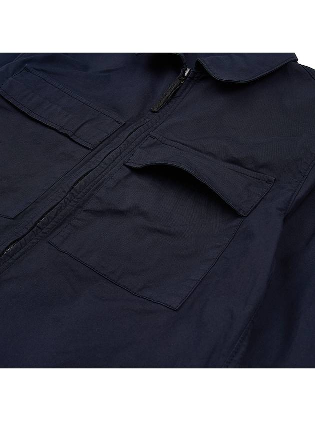 Wappen Patch Double Pocket Cotton Zip-Up Jacket Dark Navy - STONE ISLAND - BALAAN 10