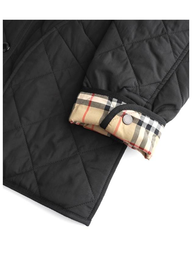 Diamond Quilted Thermoregulated Barn Jacket Black - BURBERRY - BALAAN 8