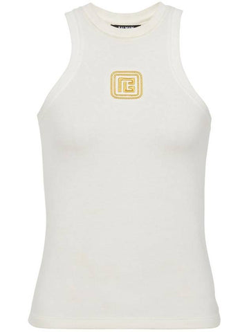 Balmain Retro Pb Stretch Tank Top Clothing - BALMAIN - BALAAN 1