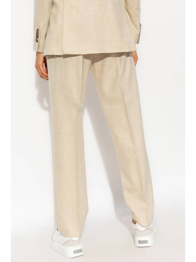 Max Mara ‘Cappa’ Trousers, Women's, Beige - MAX MARA - BALAAN 4