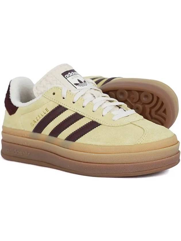 Gazelle Bold Suede Low Top Sneakers Almost Yellow - ADIDAS - BALAAN 3