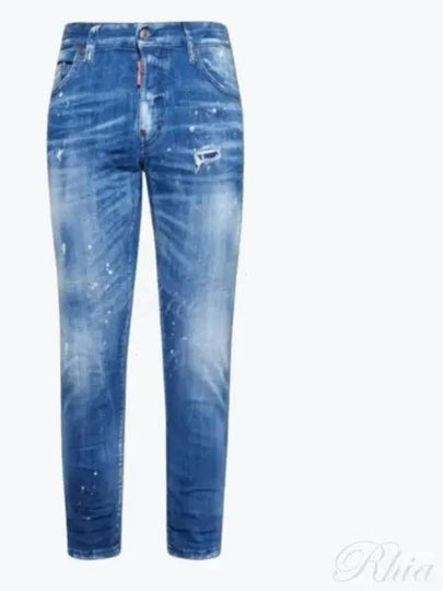 Medium Filo Blu Wash Skater Jeans Navy - DSQUARED2 - BALAAN 2