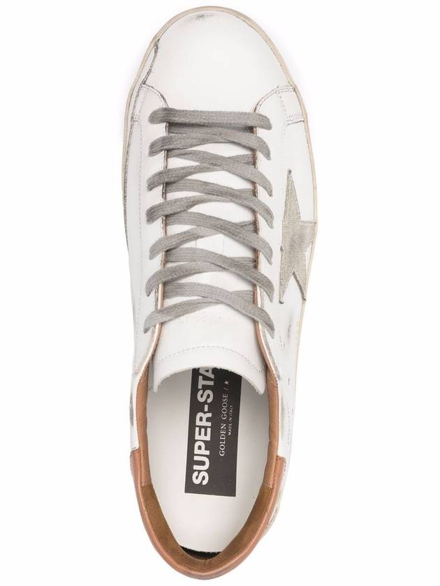 Superstar Brown Tab Sneakers White - GOLDEN GOOSE - BALAAN 5