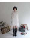 Airy Tulle Lace Dress for Layering WHITE Women s Long One Piece - RUBATI - BALAAN 7