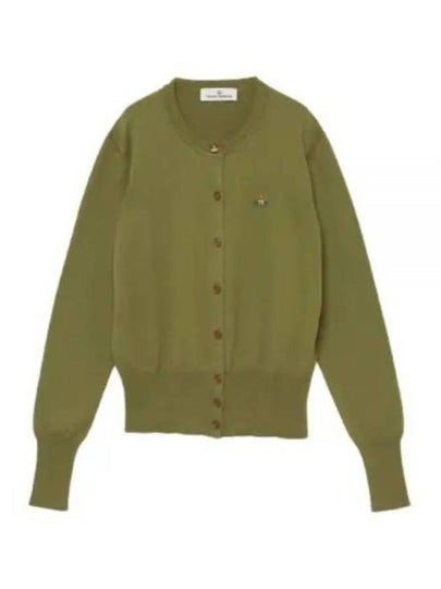 Bea Logo Cardigan Green - VIVIENNE WESTWOOD - BALAAN 2