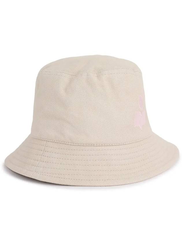 Haley Embroidered Logo Bucket Hat Ecru - ISABEL MARANT - BALAAN 3