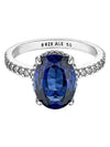 Women's Sparkling Statement Halo Ring Silver Blue - PANDORA - BALAAN 3