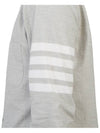 Men's Diagonal Solid Flannel Long Sleeve Shirt Grey - THOM BROWNE - BALAAN 11