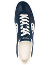 Interlocking G Suede Low-Top Sneakers Blue - GUCCI - BALAAN 4