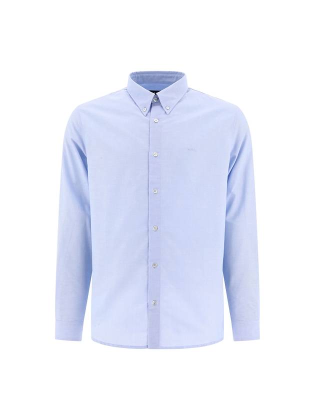 Men's Chemise GreGG Long Sleeve Shirt Light Blue - A.P.C. - BALAAN 1