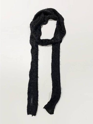 Hairly Knit Muffler Scarf_Black - KOOKEESEE - BALAAN 1