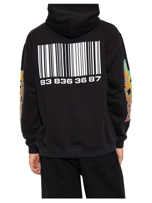 Back To The Future Print Hoodie Black - VETEMENTS - BALAAN 4