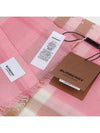 Check Wool Silk Scarf Pink - BURBERRY - BALAAN 6