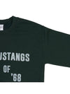 Wild Donkey Mustang cotton sweatshirt FR MUSTANGS FOREST GREEN - WILD DONKEY - BALAAN 4