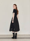 Pleated Banding Long Skirt Black - LESEIZIEME - BALAAN 4