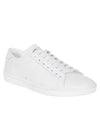 Court Classic Leather Low Top Sneakers White - SAINT LAURENT - BALAAN 3