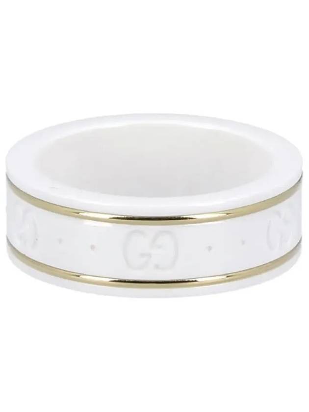 Icon Iconic Ring White Yellow Gold YBC325964001 - GUCCI - BALAAN 4