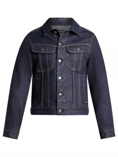 Cotton Denim Jacket Blue - TOM FORD - BALAAN 2