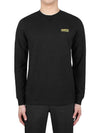 Logo Essential Cotton Long Sleeve T-Shirt Black - BARBOUR - BALAAN 3