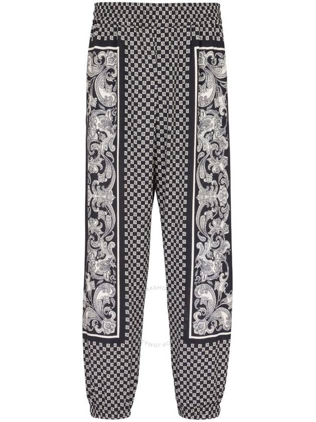 Balmain Mini Monogram Paisley Print Trousers, Brand Size 48 (US Size 38) - BALMAIN - BALAAN 1