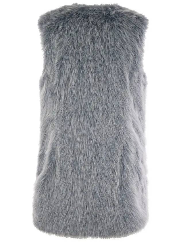 Faux Fur Vest Grey - HERNO - BALAAN 4