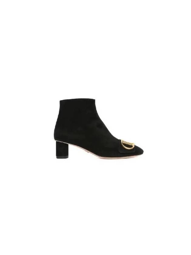 C'est Heeled Ankle Middle Boots Black - DIOR - BALAAN 2