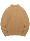 Lambswool collar button point knit CAMEL - 20THHOLE - BALAAN 3