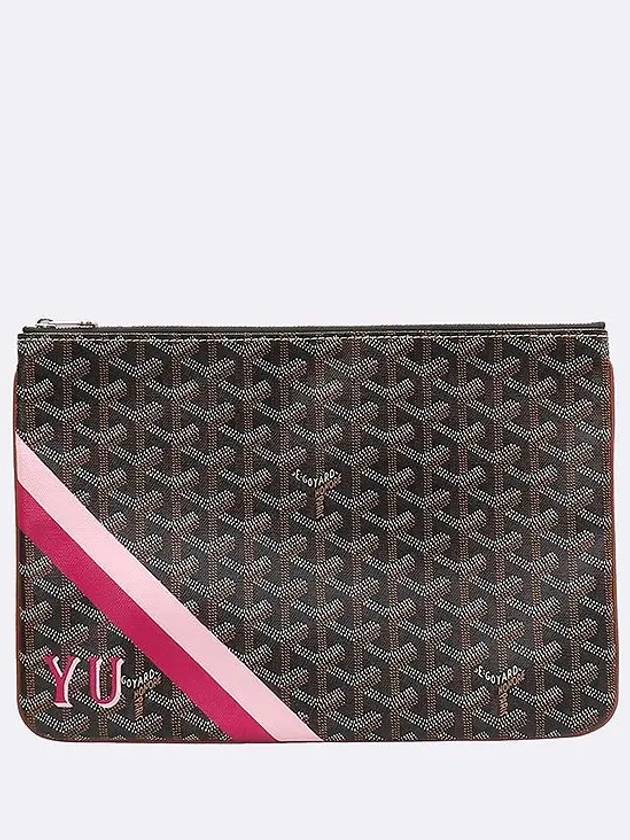 Black brown color SENAT Sena MM clutch - GOYARD - BALAAN 2