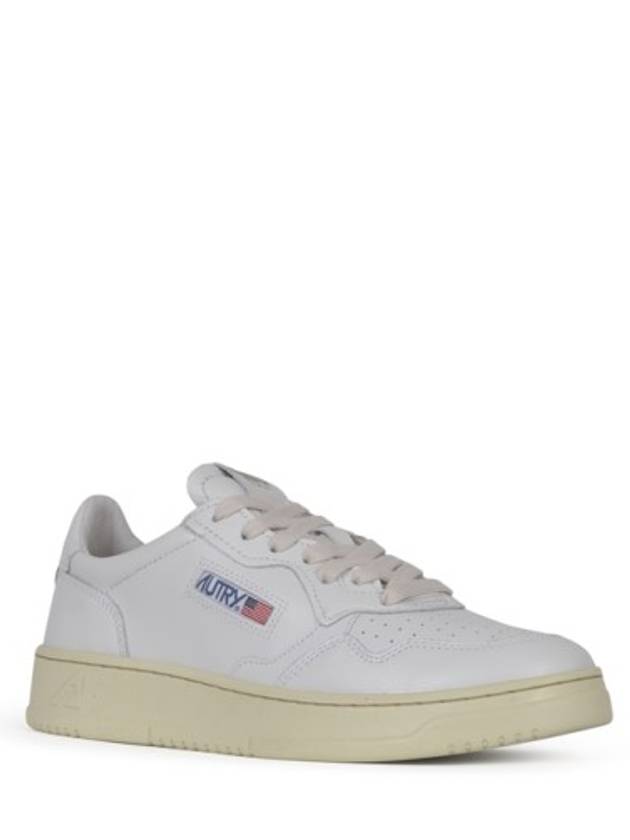 Medalist Leather Low Top Sneakers White - AUTRY - BALAAN 3