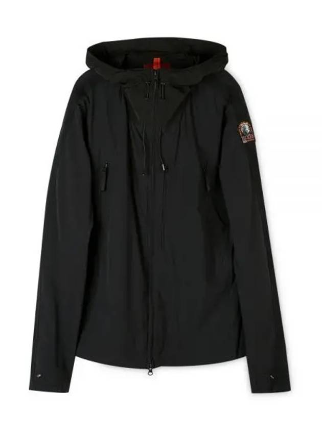 Men s Logo Patch Hooded Black Jacket PMFLERT01 541 1156895 - PARAJUMPERS - BALAAN 1