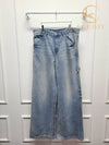 Used luxury goods Louis It 31 Courr ges dirty blue baggy jeans - COURREGES - BALAAN 1