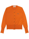 Bea Logo Wool Cardigan Orange - VIVIENNE WESTWOOD - BALAAN 2